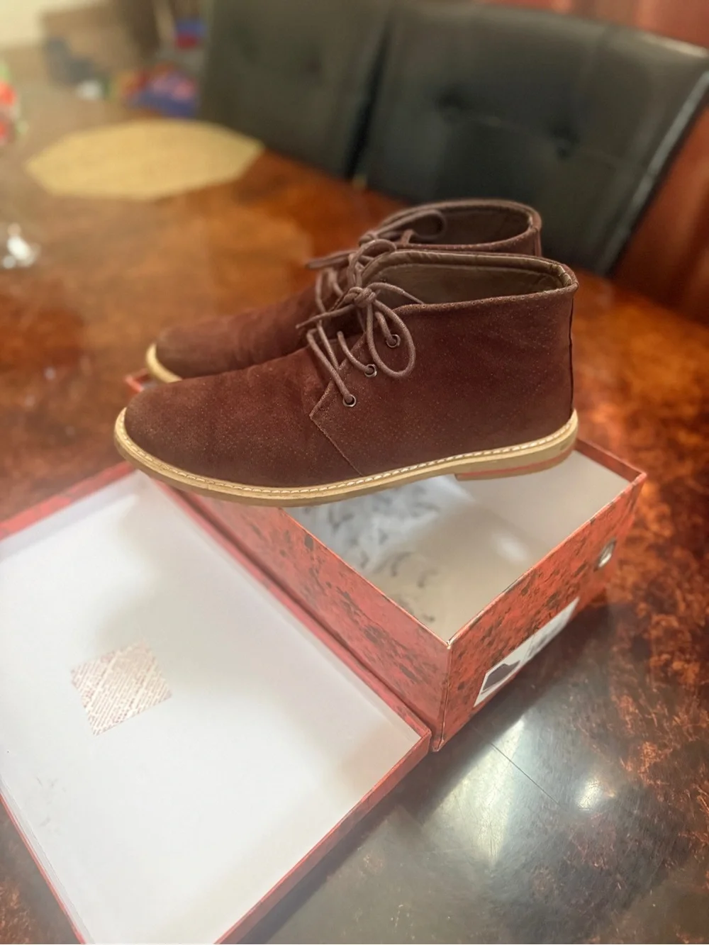 Men's Brown Suede Desert Boots